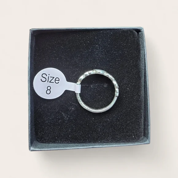 New Annika Witt Sterling Silver Hearts Ring Size 8 - Picture 5 of 6
